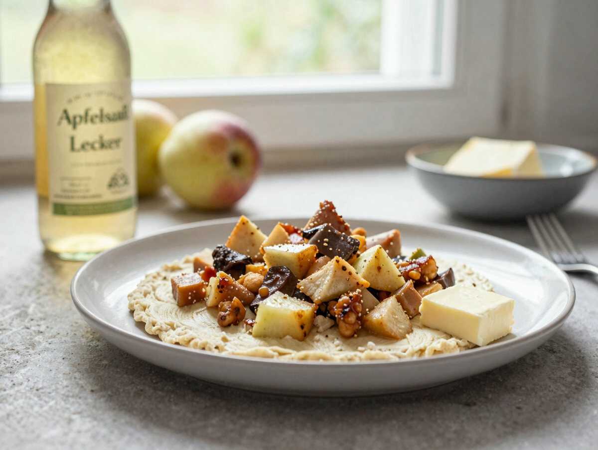 Unglaublich lecker: Aprikosen-Käsekuchen mit Streuseln entdecken! – während der Zubereitung