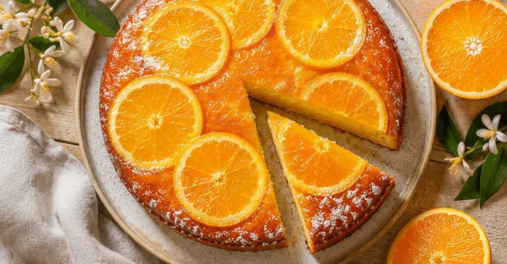 Leckerer, blitzschneller Bio-Orangenkuchen