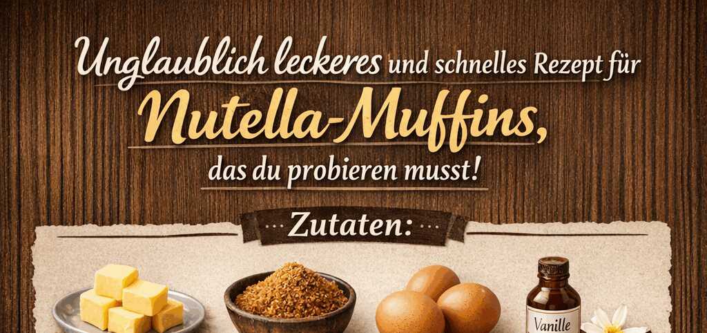 Unglaublich leckeres und schnelles Rezept für Nutella-Muffins, das du probieren musst! – so sieht es fertig aus