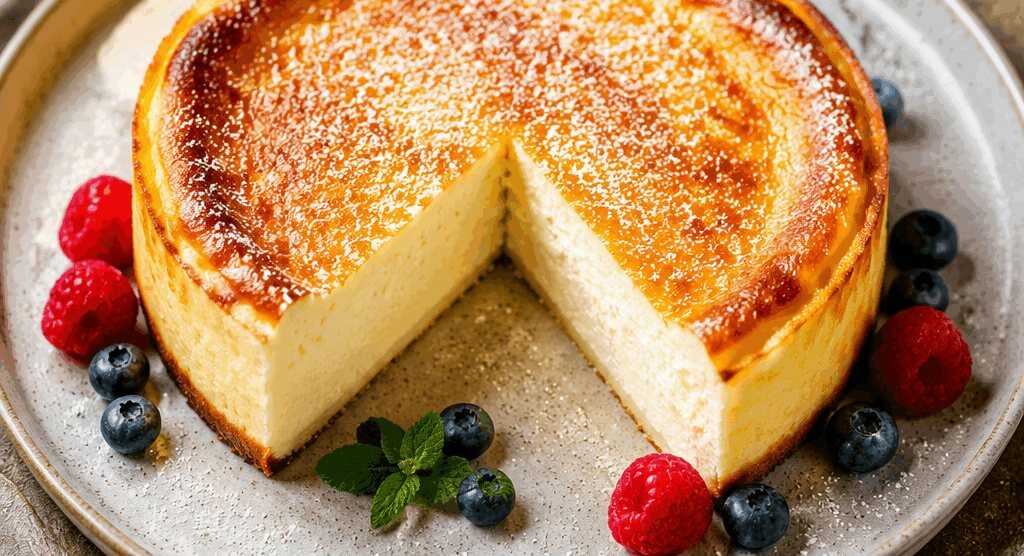 Unglaublich: Quarkkuchen ohne Boden in nur 3 Minuten! – so sieht es fertig aus