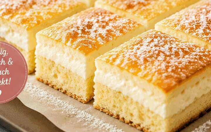 Unglaublich süchtig machendes Quarkkuchen-Blech-Rezept, das du probieren musst!
