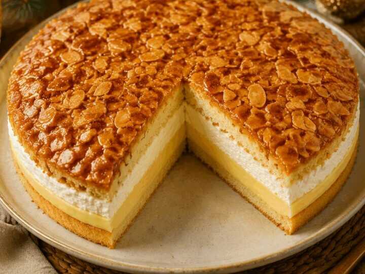 Unglaublicher Bienenstich: Verwöhn dich mit der köstlichsten Pudding-Sahne-Füllung!