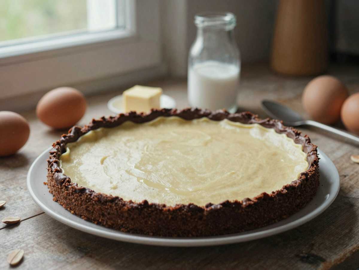 Unglaubliches Rezept für eine köstliche Eierlikör-Schoko-Torte – Ein Genuss, den du nicht verpassen solltest! – während der Zubereitung