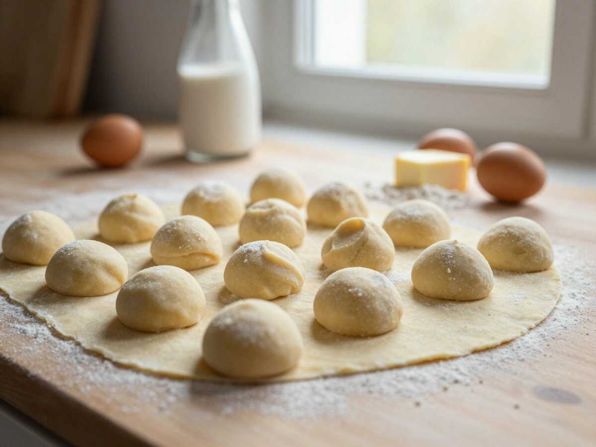Unglaubliches Rezept für lockere Faschingskrapfen – Besser als vom Bäcker! – während der Zubereitung