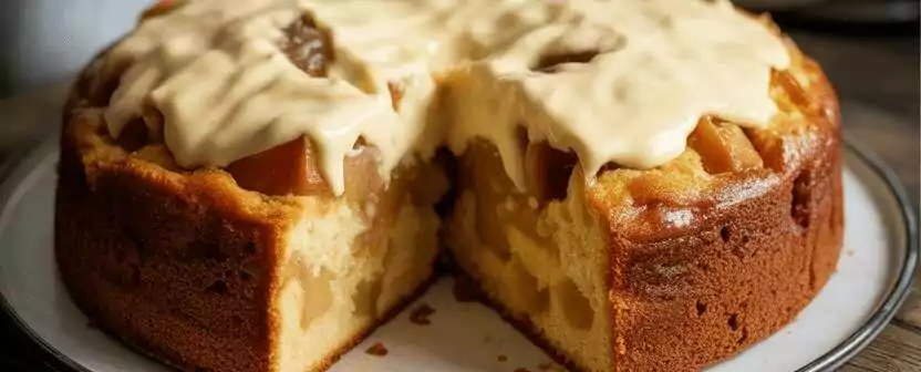 Unschlagbarer Apfelkuchen mit 1 packung Vanillepudding in 15 Minuten