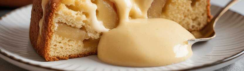 Unschlagbarer Apfelkuchen mit Vanillepudding in 10 Minuten im Ofen – so sieht es fertig aus