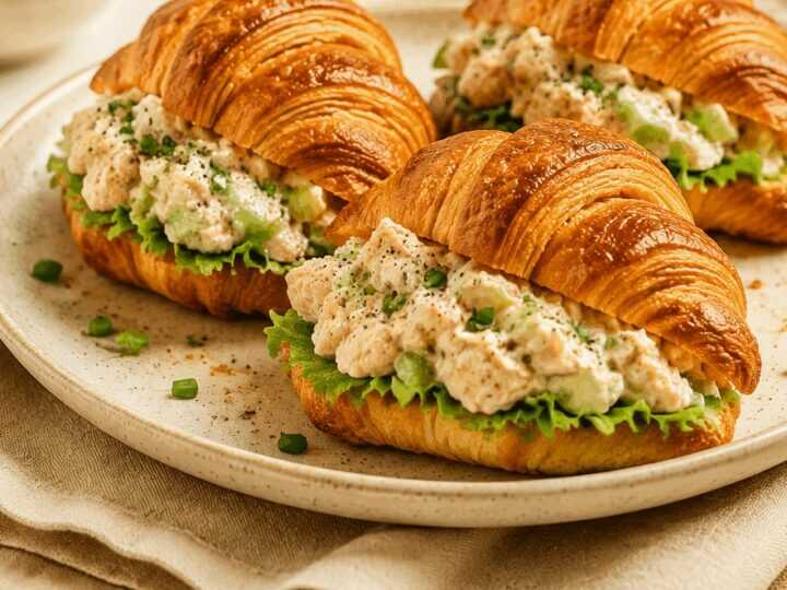 Unwiderstehlich: Verlockende Hähnchen-Salat-Croissants, die Sie lieben werden!