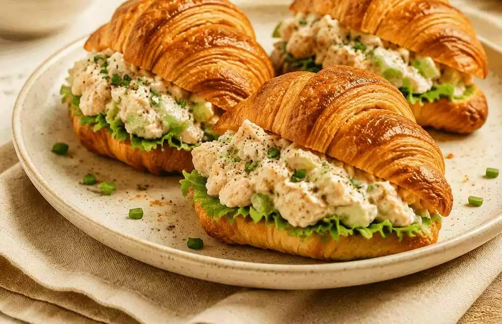 Unwiderstehlich: Verlockende Hähnchen-Salat-Croissants, die Sie lieben werden!