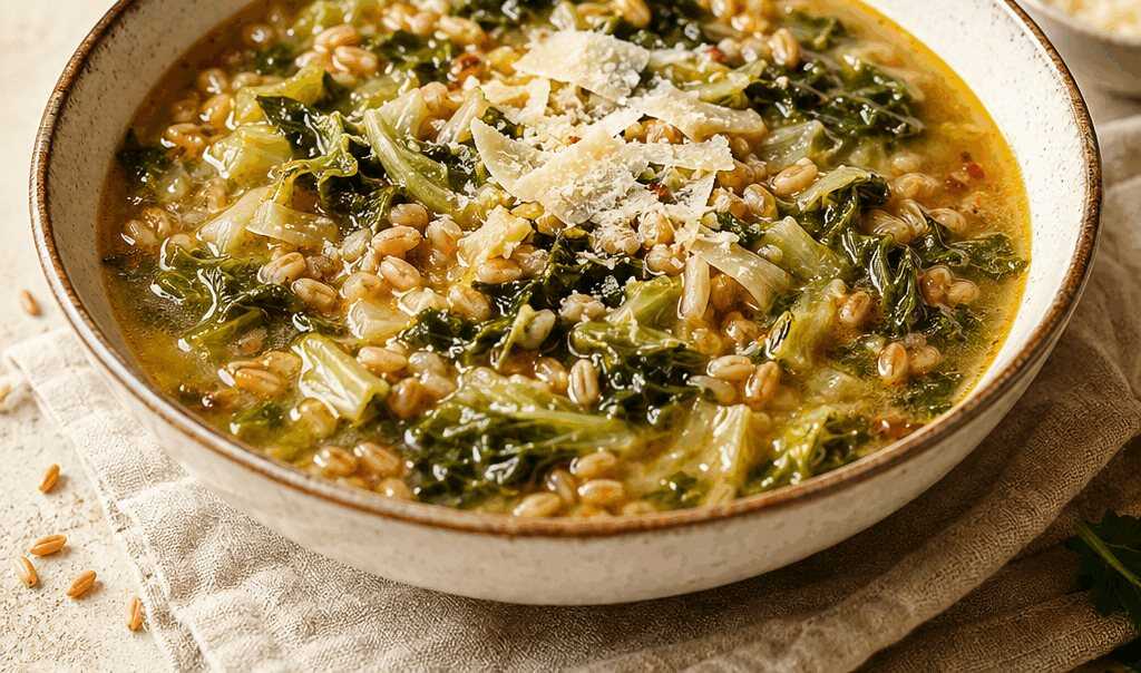 Unwiderstehliche Farro- und Escarole-Suppe für gemütliche Abende