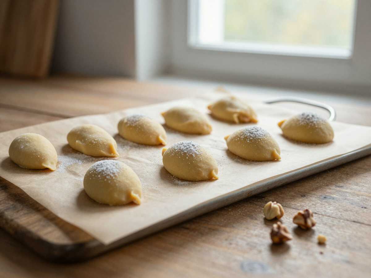 Unwiderstehliche Nussmakronen: Dieses Rezept sorgt für Nachschub! – während der Zubereitung
