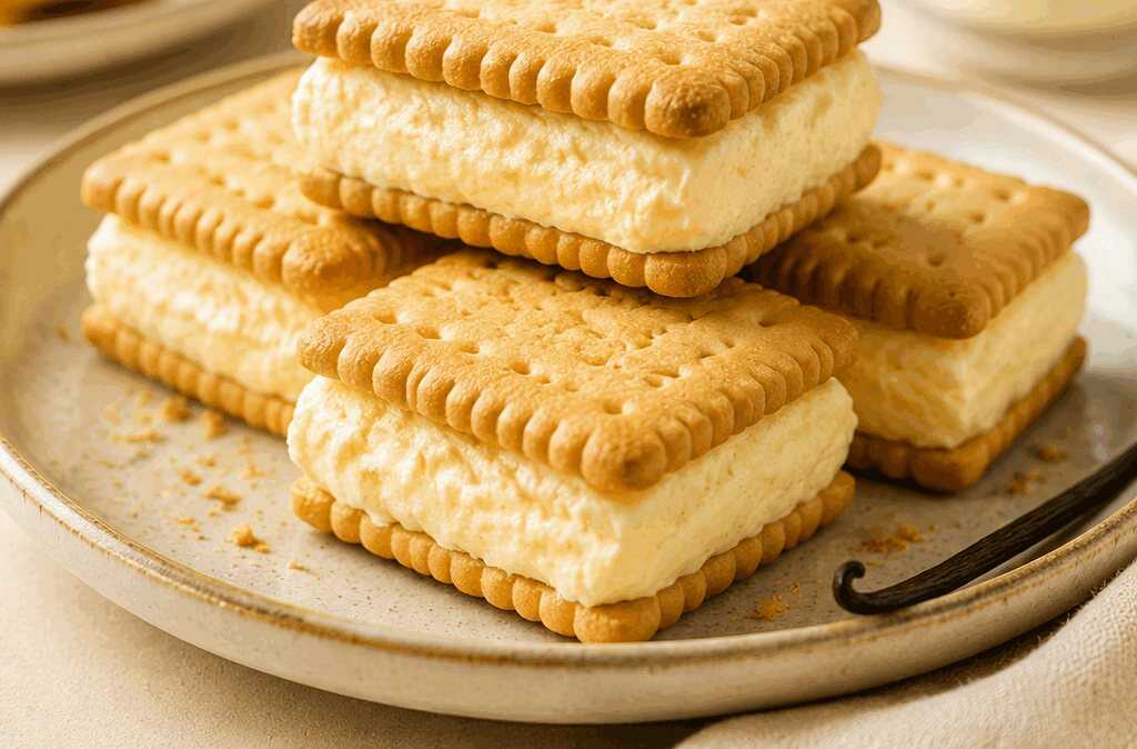 Vanille-Butterkeks-Sandwiches