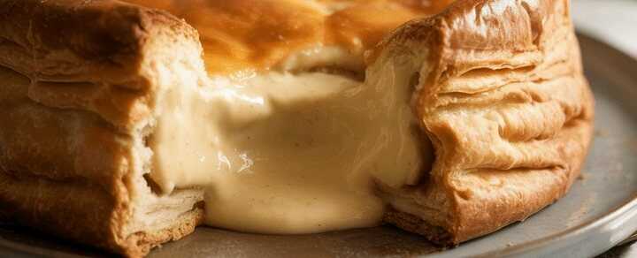 Vanillecremepudding im Blätterteig mit nur 4 Zutaten gemacht!