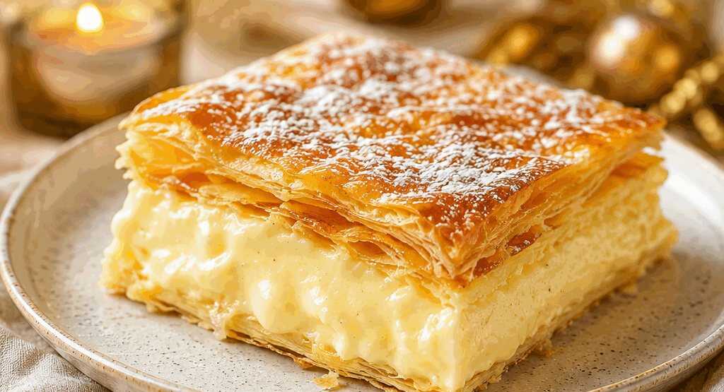 Vanille-Traum: Cremiger Blätterteigpudding aus nur 4 Zutaten! – so sieht es fertig aus