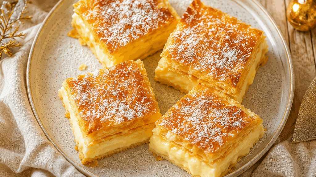 Vanille-Traum: Cremiger Blätterteigpudding aus nur 4 Zutaten!