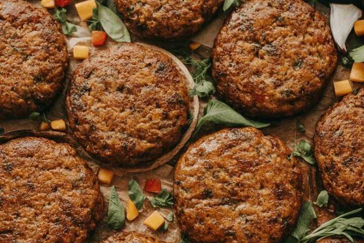 Vegane Burger Patties aus der Heißluftfritteuse