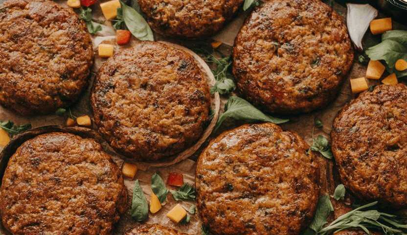 Vegane Burger Patties aus der Heißluftfritteuse