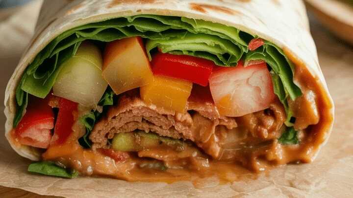 Vegane Wrap-Füllung mit Gemüse