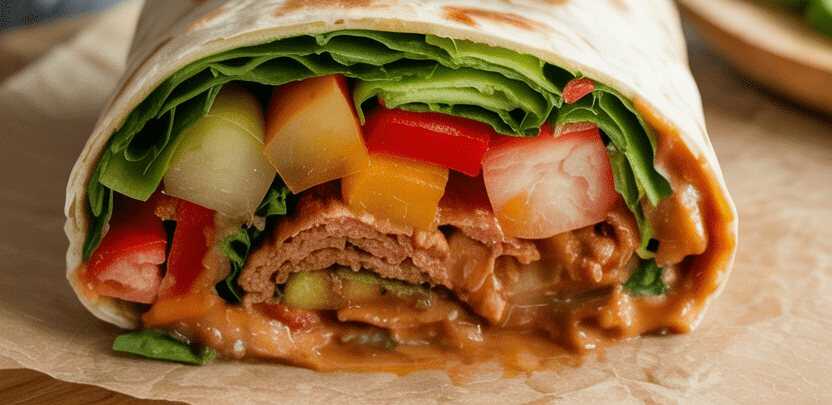 Vegane Wrap-Füllung mit Gemüse
