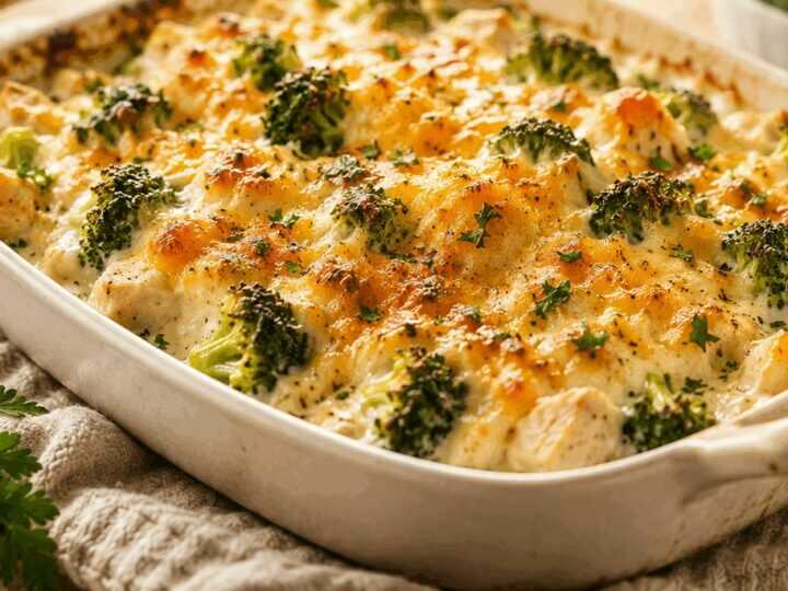 Verführerisch Cremiges Low-Carb-Hähnchen Divan für Kuschelige Abende