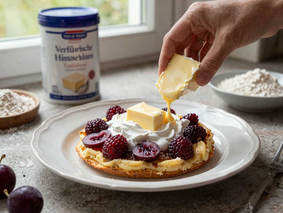 Verführerische Himbeer-Küsschen: Das unwiderstehliche Buttercreme-Rezept entdecken! – während der Zubereitung