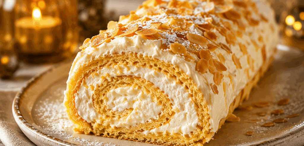 Verführerische Käsesahne-Roulade: Das unwiderstehliche Rezept, das du probieren musst! – so sieht es fertig aus