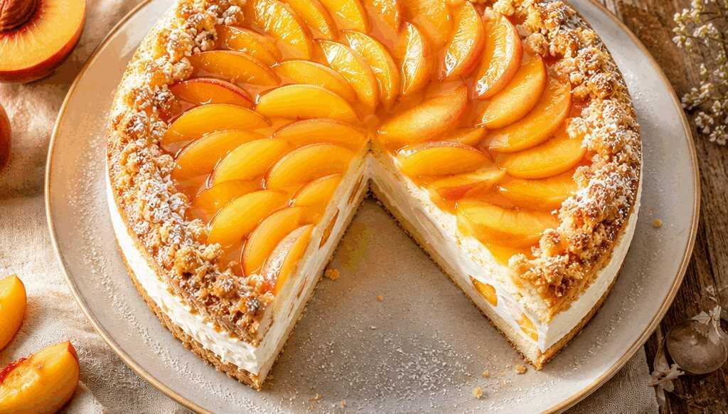 Pfirsich-Quark-Torte