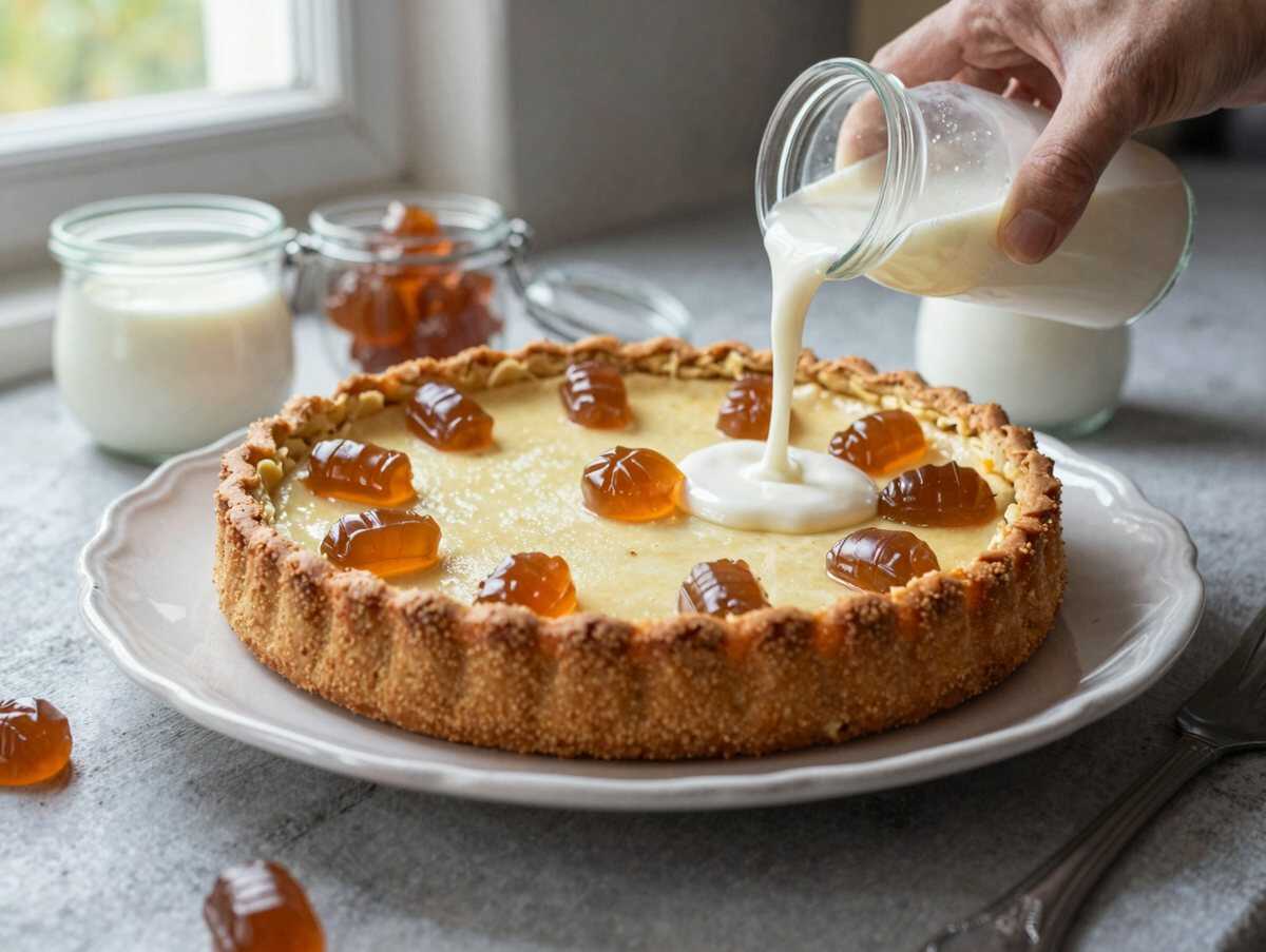 Verführerische Toffifee-Torte: Ein unwiderstehliches Rezept, das du probieren musst! – während der Zubereitung