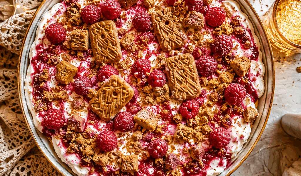 Verführerischer Himbeertraum mit Spekulatius – Ein unwiderstehliches Dessert-Erlebnis!