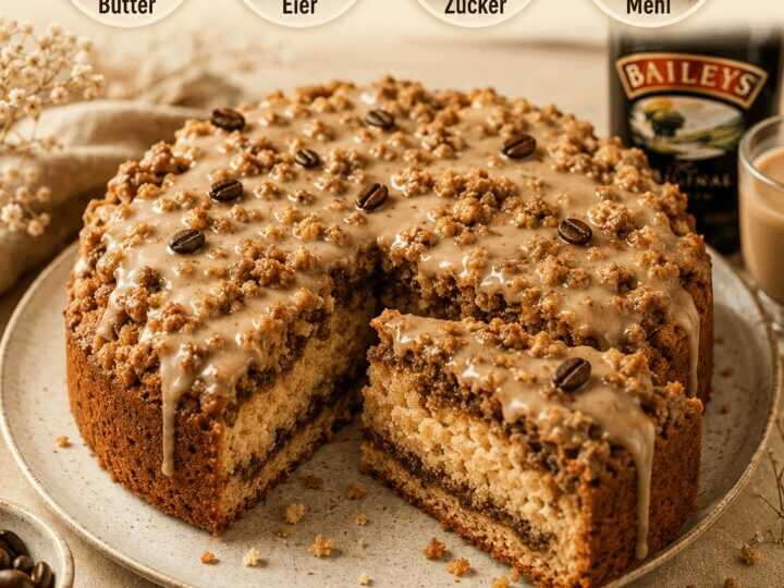 Verführerischer Kaffeekuchen mit Baileys – Probier unbedingt dieses Rezept!