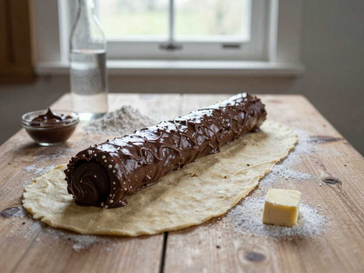 Verführerisches Birnentarte-Rezept mit Kardamom und Schokolade entdecken! – während der Zubereitung