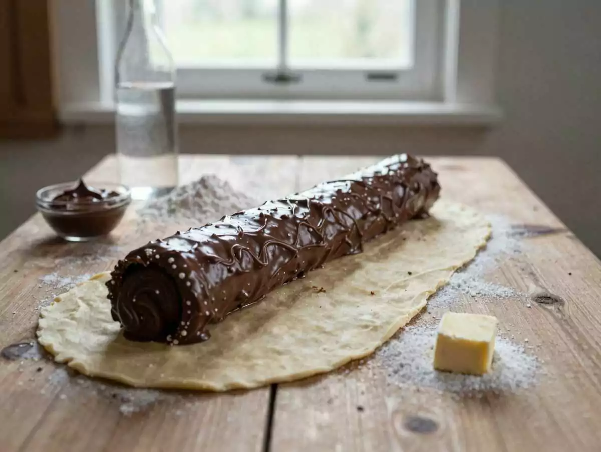 Verführerisches Birnentarte-Rezept mit Kardamom und Schokolade entdecken! – während der Zubereitung
