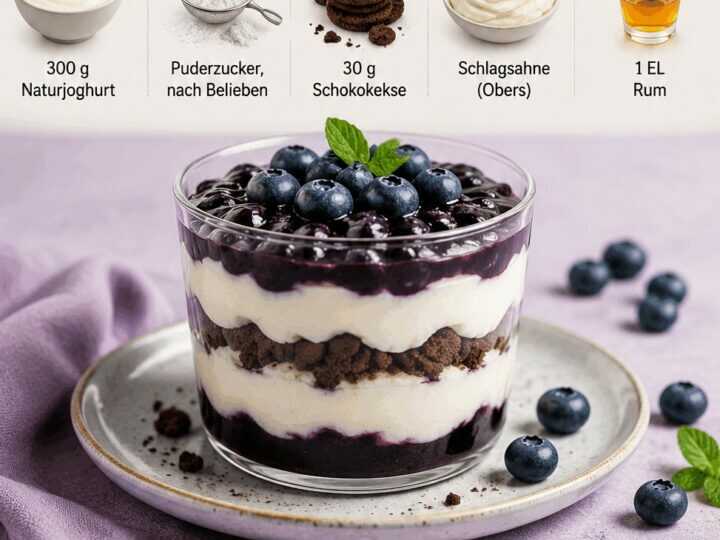Verführerisches Dessert: Heidelbeer-Mascarpone-Kreation, die begeistert!