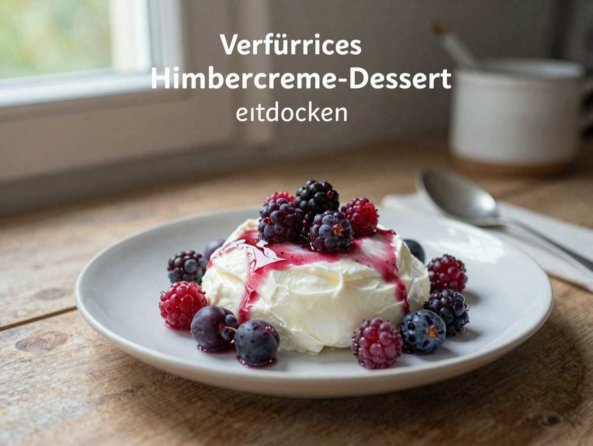 Verführerisches Himbeercreme-Dessert Rezept entdecken – während der Zubereitung