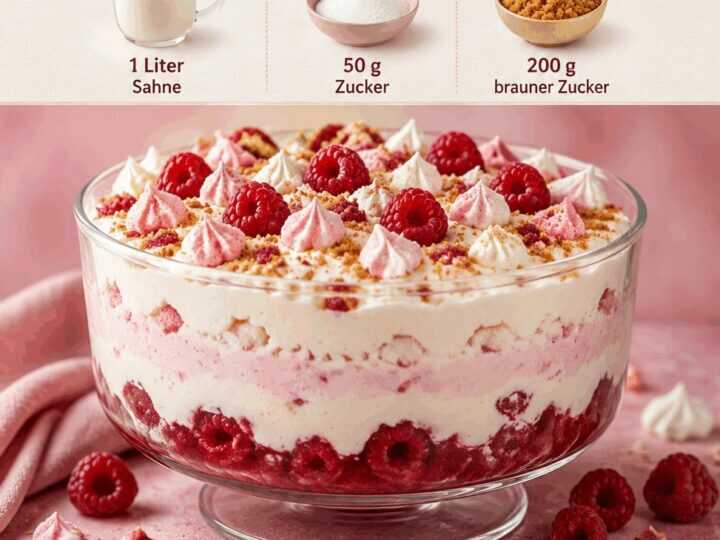 Verführerisches Himbeercreme-Dessert Rezept entdecken