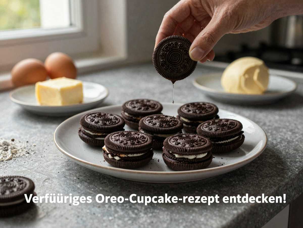 Verführerisches Oreo-Cupcake-Rezept entdecken! – während der Zubereitung