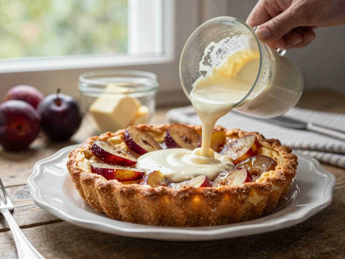 Verführerisches Pflaumenkuchen-Rezept: So gelingt der perfekte Genuss! – während der Zubereitung