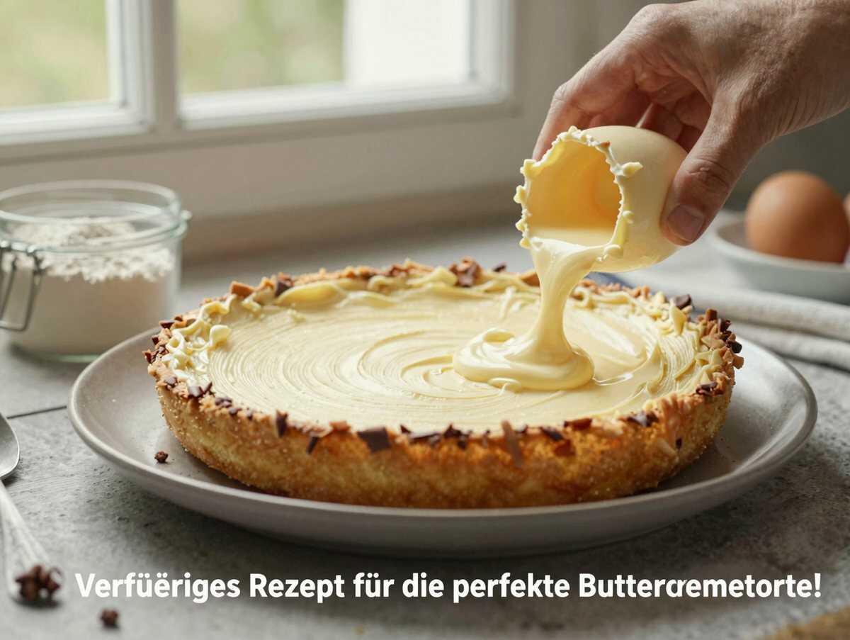 Verführerisches Rezept für die perfekte Buttercremetorte! – während der Zubereitung
