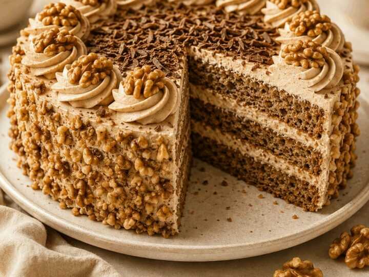 Verführerisches Rezept für eine unwiderstehliche Kaffee-Nuss-Torte