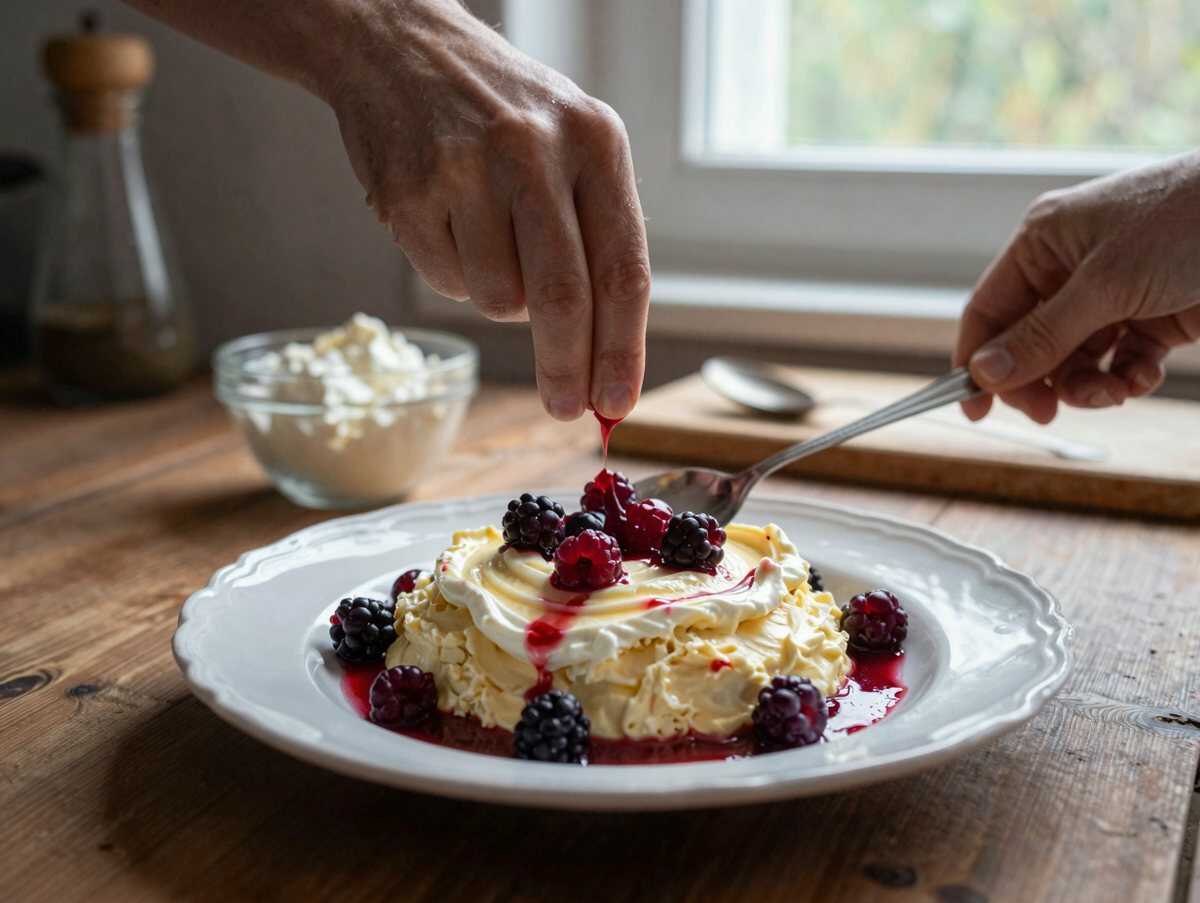 Verführerisches Rezept für Mascarpone-Himbeer-Quark: Entdecke den ultimativen Genuss! – während der Zubereitung