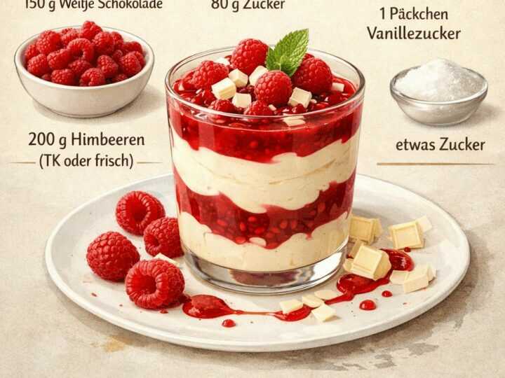Verführerisches Rezept: Himbeertraum mit weißer Schokolade entdecken!