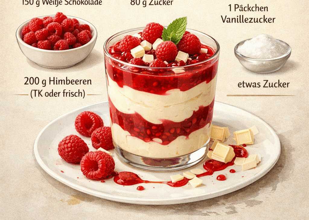Himbeertraum mit weißer Schokolade entdecken