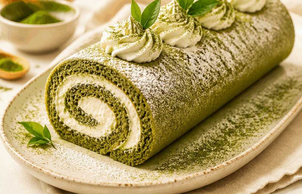 Verführerisches Rezept: Matcha-Grüntee-Roulade zum Selbermachen!