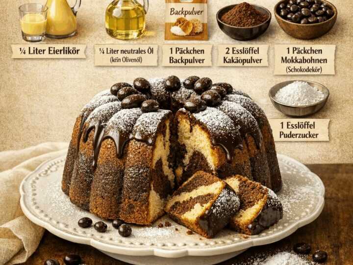Verführerisches Schoko-Eierlikörkuchen-Rezept, das Sie probieren müssen!