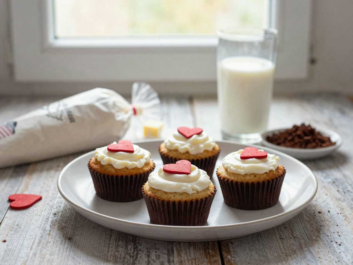 Verführerisches Valentin-Cupcake-Rezept: Ein Muss für Süßigkeitenliebhaber! – während der Zubereitung