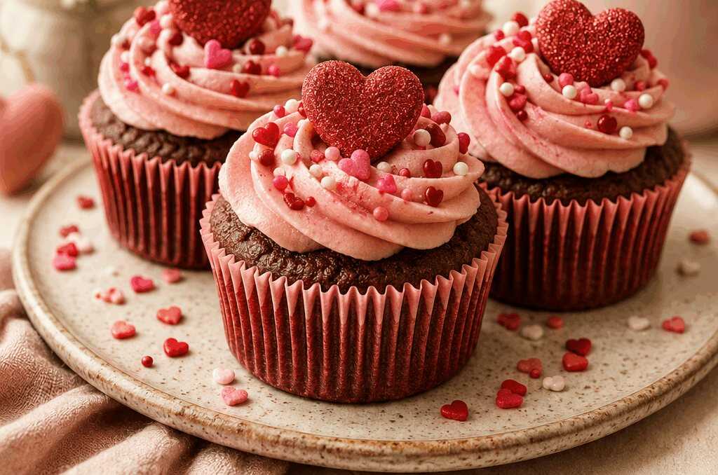Verführerisches Valentin-Cupcake-Rezept: Ein Muss für Süßigkeitenliebhaber!