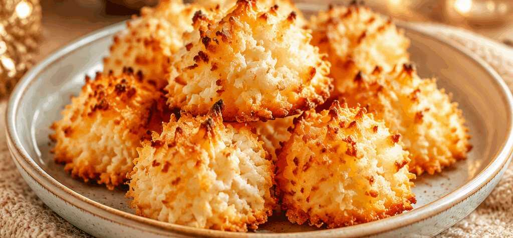 Verlockende Kokosmakronen: Ein himmlisches Rezept, das Sie probieren müssen! – so sieht es fertig aus