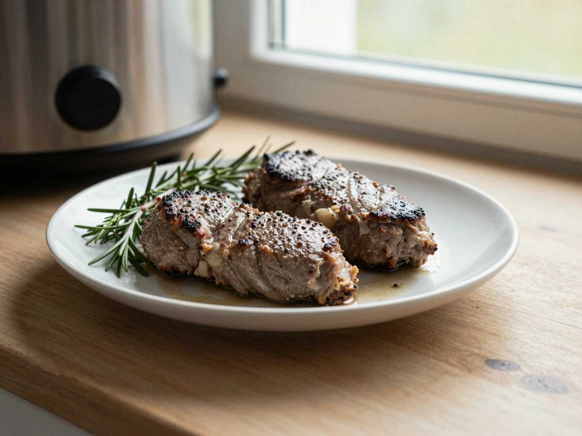 Verlockende Lammkoteletts aus dem Slow Cooker für ein müheloses Gourmet-Erlebnis – während der Zubereitung