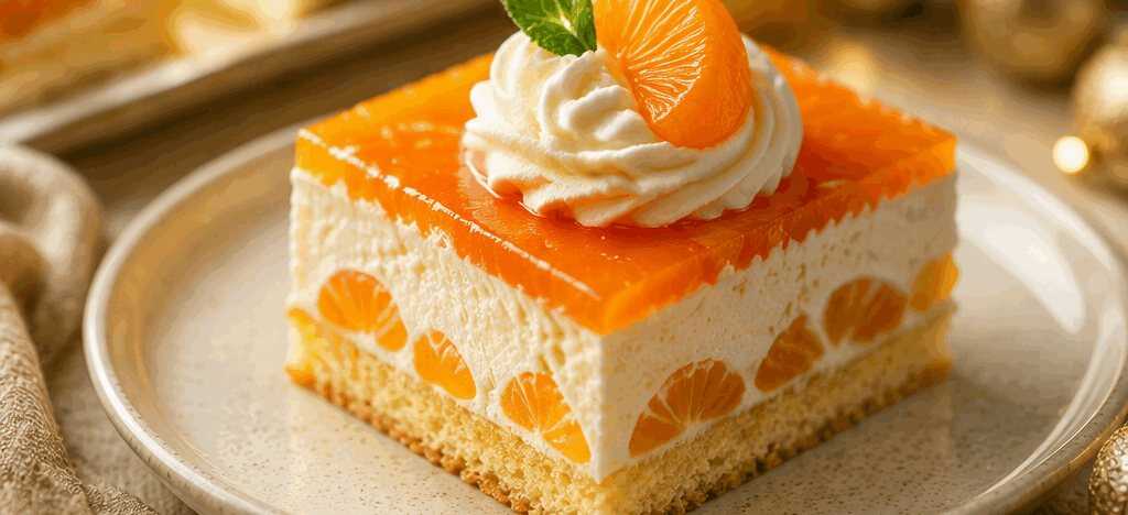 Verlockende Mandarinen-Quark-Schnitten: Der neue Dessert-Hit! – so sieht es fertig aus