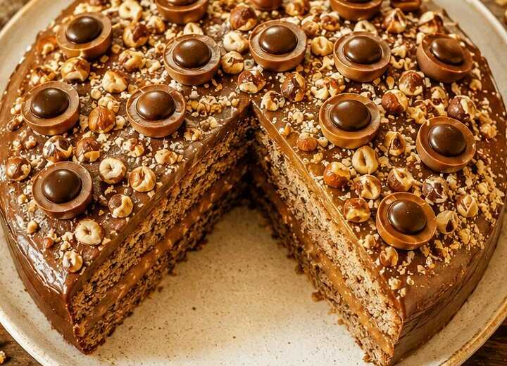 Verlockender Haselnusskuchen mit Toffifee – Ein Rezept, das verführt!