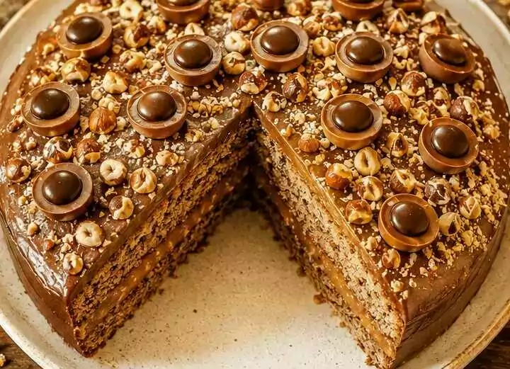 Haselnusskuchen mit Toffifee – Ein Rezept
